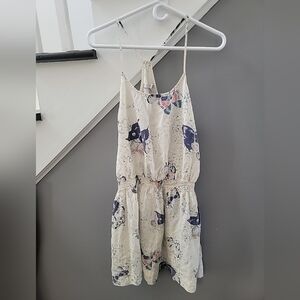 Victoria's Secret Butterfly Print Silk/Cotton Blend sz M Slip Dress Nightie